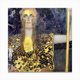Pallas Athena (1898), Gustav Klimt Canvas Print
