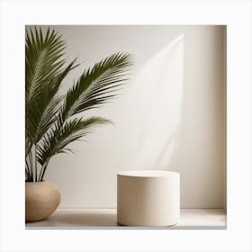 Room With A Plant Canvas Print