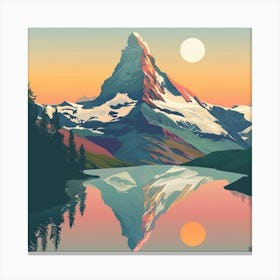 Matterhorn At Sunset 1 Canvas Print