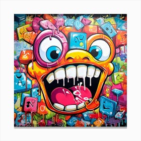 Graffiti Wall Art Canvas Print