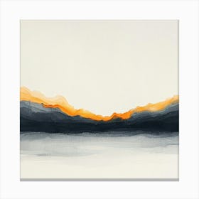 Sunset In The Mountains 12 Canvas Print