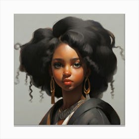 beauty girl Canvas Print