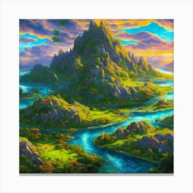 Fairytale Landscape 1 Canvas Print