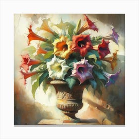 An Angel’S Trumpets Flowers Canvas Print