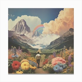 Walk The Rainbow Canvas Print