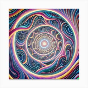 Interstellar laser light line pattern abstract art 5 Canvas Print