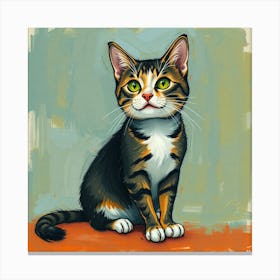 Cat Painting 3 Canvas Print