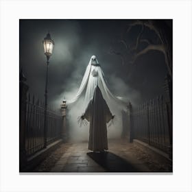 Ghostly entrenched Holloween Canvas Print