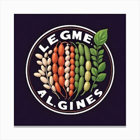 Legumes As A Logo (9) Canvas Print