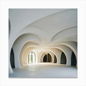 Room With Curved Walls Canvas Print