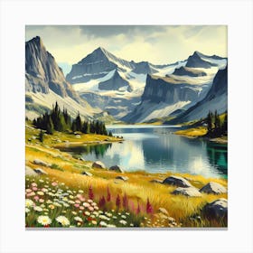 Mountain Landscape 3 Canvas Print