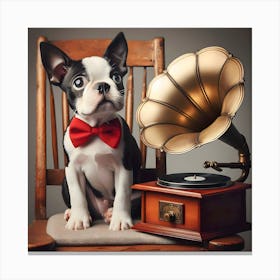 Boston Terrier~Reimagined 10 Canvas Print