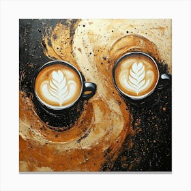 Coffee Latte Art 1 Canvas Print