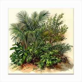 Tropical Plants Art Toile