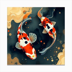 Koi Fish Painting 2 Canvas Print