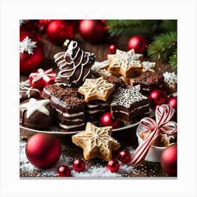 Christmas Desserts Canvas Print