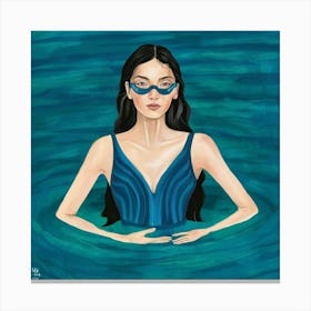 Swimmer1 I Art Illustration Painting Fashion Doyqzve9qfmeu2jzbifwjq Zco9t1 Cq6uamniogo Ema Canvas Print