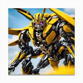 Ironclad Hero: Bumblebee's Resolve Canvas Print