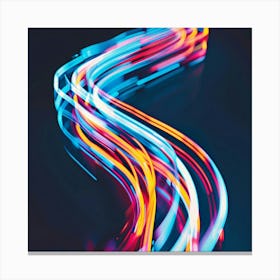 Abstract Light Trails 1 Canvas Print