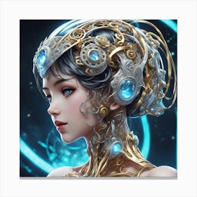 Robot Girl 1 Canvas Print