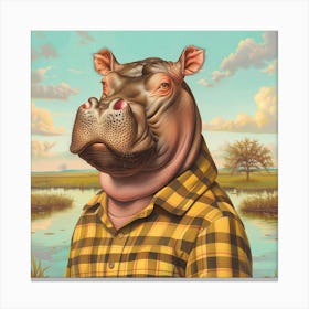 Hippo Canvas Print