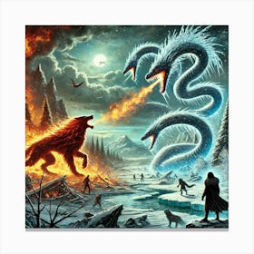 Episode 9 The Frost Descends Title Canvas Print