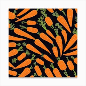 Carrot As A Background Mysterious Canvas Print