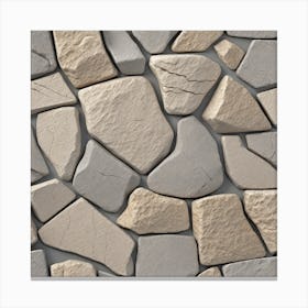 Stone Wall 50 Canvas Print