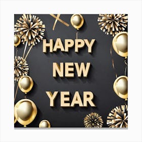 Happy New Year 106 Canvas Print