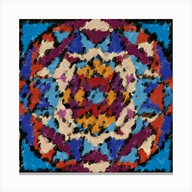 Orbital Rays Mandala Canvas Print