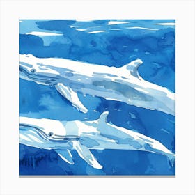 Humpback Whales Canvas Print