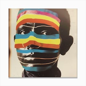 LGBTQ + Boy With A Rainbow Face Canvas Print