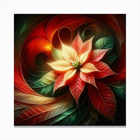 Poinsettia Canvas Print