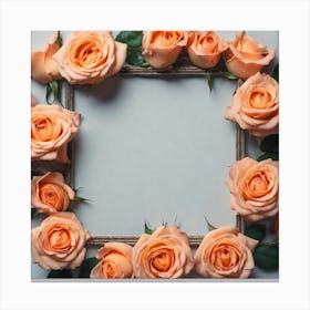 Frame Of Roses 7 Canvas Print