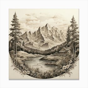 Mountain Landscape 8 Canvas Print