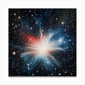 A Retro Inspired Scene Colors An Abstract Galaxy On A Background Of Space Magic Effects Shimmering (3) Canvas Print