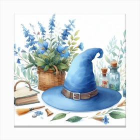 Tale of The Blue Hat Canvas Print