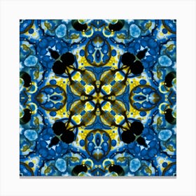 Ukraine Symbol Blue And Yellow Pattern 1 Canvas Print