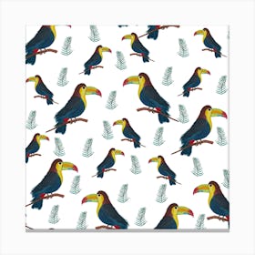 Tropical Toucan Birds Canvas Print