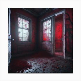 Room With Blood On The Floor 1 Canvas Print