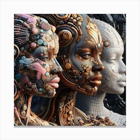 Futuristic Women Canvas Print