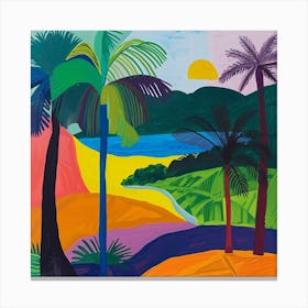 Abstract Travel Collection Sao Tome And Principe 2 Canvas Print