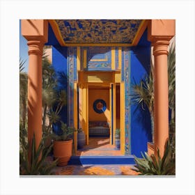 Entrance To A House In Morocco Canvas Print
