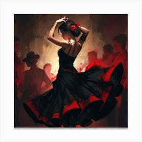 Flamenco Dancer Canvas Print