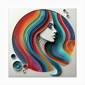 A female subject Canvas Print