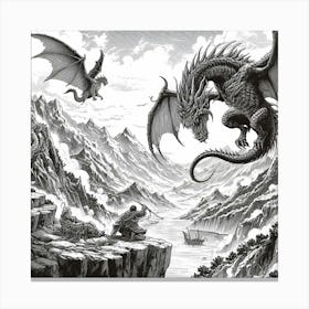 Dragon Slayer by dee Canvas Print