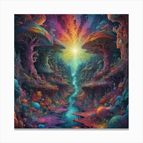 Psychedelic Forest Canvas Print