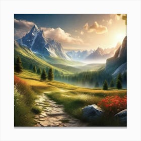 Landscape Painting 169 Canvas Print