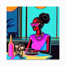 Dining out Canvas Print