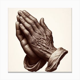Praying Hands Canvas Print